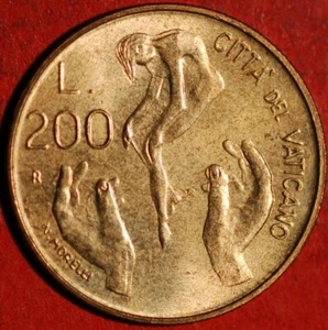 Vatican City 200 Lire 1983 John Paul II Adam Creation KM# 174 - Picture 1 of 2