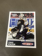 Tomas Vokoun Signed Autographed 2002-03 Upper Deck Mask Collection #49 Predators