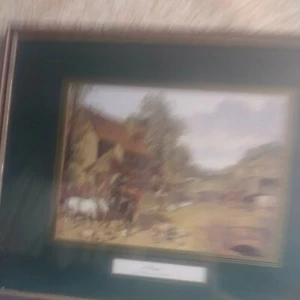 Vintage Picture A Farmyard By J F Herring - Picture 1 of 5