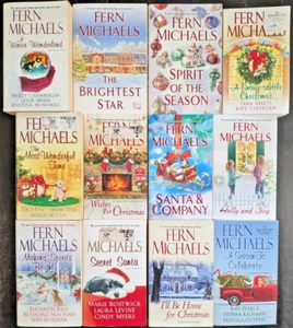 Fern Michaels Christmas Book Lot of 12 Paperback Romance Novels Free Shipping - Picture 1 of 3