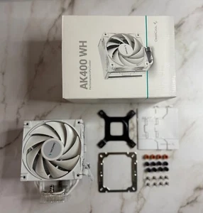 DEEPCOOL AK400 WH Performance 120 mm CPU Cooler - BIANCO (R-AK400-WHNNMN-G-1) - Foto 1 di 12