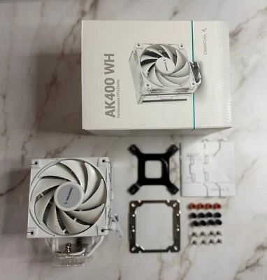 Enfriador CPU DEEPCOOL AK400 WH Performance 120 mm - BLANCO (R-AK400-WHNNMN-G-1) Foto 1 de 4