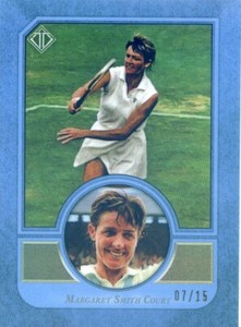 2020 Topps Transcendent HOF VIP MARGARET SMITH COURT #39 BLUE REFRACTOR #7/15
