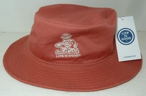 NEW Life Is Good Bucket Hat "Good Catch" NWT Coral LAST ONE - Picture 1 of 3