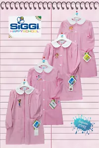 GREMBIULE BIMBA SCUOLA MATERNA ASILO ROSA QUADRETTI RICAMATO SIGGI - Foto 1 di 70