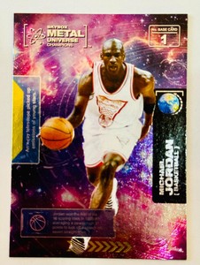 Michael Jordan 2021 Skybox Metal Universe Champions 1997-98 Retro Trading Card