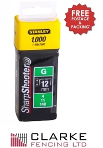 Stanley Bastoncini sparatutto affilati per resistenti 12 mm X 1000 - Foto 1 di 1