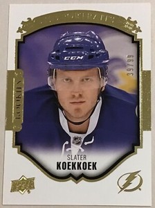 2015-16 SLATER KOEKKOEK UD SERIES 2 UD ROOKIE PORTRAITS #P-91 LIGHTNING #39/99