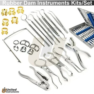 Kits completos de endodoncia juegos de instrumentos de presa de goma dental abrazaderas de bordillo - Imagen 1 de 26