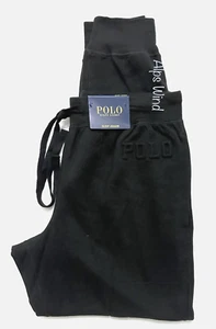 Polo Ralph Lauren Men's Hanging Embossed Waffle Pajama Joggers Pants Black SZ.XL - Picture 1 of 8