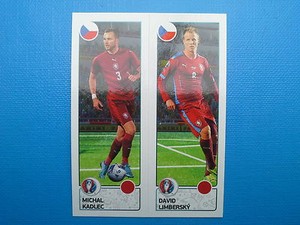 Panini Euro 2016 France no.381 Michal Kadlec, David Limbersky Česká Republika