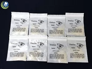 8 x 100 Dental Rubber Bands Orthodontic Elastics Braces 3/16" Medium 3.5 oz - Picture 1 of 4