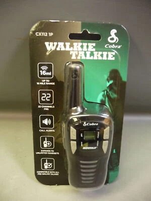 Cobra Walkie Talkie CX112 1P 16 Mile Range 22 Channels FRS NIB - Image 1 of 3