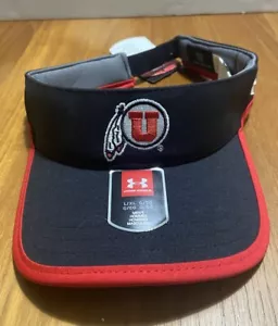 University of Utah Utes Schirmmütze Under Armour Iso-Chill L/XL schwarz bestickt Neu mit Etikett - Bild 1 von 10