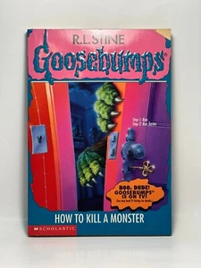 5th Print #46 How to Kill A Monster Goosebumps Book RL Stine 1996 Original Cover - Picture 1 of 20