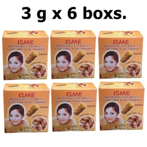 6x ISME Face Cream White Skin Smooth With Curcuma Plai Tanaka Thai Herbal 3 g. - Picture 1 of 9