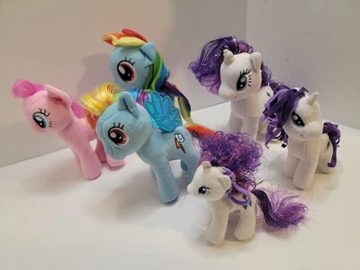 Мой маленький пони плюшевый лот из 6 пони мягкие животные различных размеров - Изображение 1 из 4