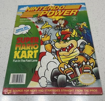 Nintendo Power Magazine Vol. 41 Super Mario Kart October 1991 POSTER - Image 1 of 4