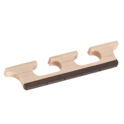 4 String Banjo Bridge 3 Leg Wooden Banjo Bridge Exquisite Workmanship - Image 1 of 4