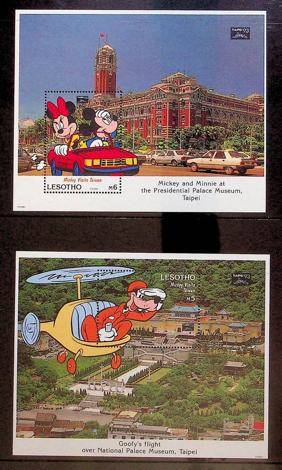 LESOTHO Sc 987-88 NH 2 SOUVENIR SHEETS OF 1993 - DISNEY - (WS25) - Image 1 of 1