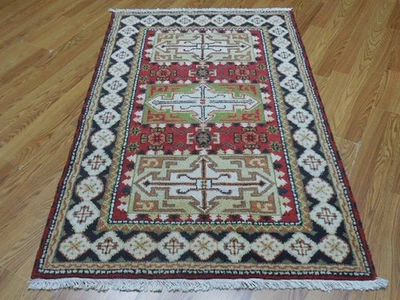 Alfombra bohemia, alfombra turca Oushak Ushak, alfombra de diseño contemporáneo 3x5 pies Foto 1 de 4