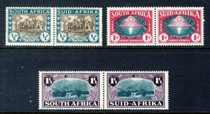 SOUTH AFRICA 1939 Huguenot Landing Commemoration Pairs Set SG 82 to SG 84 MINT - Picture 1 of 2