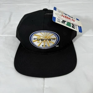Vintage Miami Fusion F.C. Schwarze Annco Pro Modell Snapback Mütze MLS Fußball Deadstock - Bild 1 von 13
