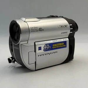 Sony Handycam DCR-DVD110E Handheld Mini DVD Camcorder Silver - Picture 1 of 8