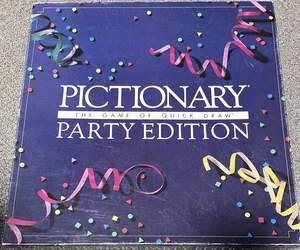 VINTAGE Pictionary Party Edition KOMPLETT 1989 Whiteboard Zeichenspiel TOP - Bild 1 von 4