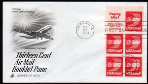 #C79a 1979 13c Airmail booklet pane FDC AC - Picture 1 of 1