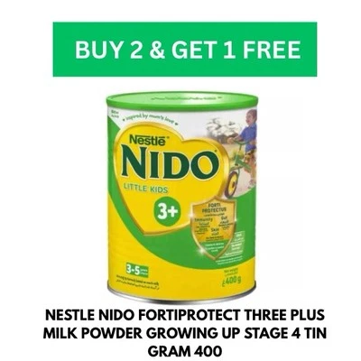 雀巢 Nido Fortiprotect 三加奶粉生长阶段 4 锡 400 克 — 第 1/3 张图片