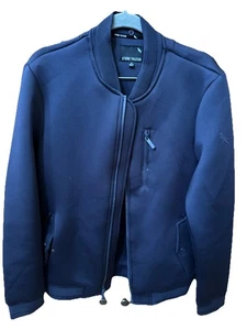 Chaqueta negra STONE FALCON cierre frontal con cremallera 3 bolsillos talla mediana para hombre - Imagen 1 de 7