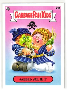 Jabbed Juliet 2022 Garbage Pail Kids Romeo Parody Sticker - Picture 1 of 2
