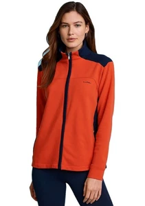 L-RL ACTIVE sportliches Damen-Top Größe XL Sicherheit orange durchgehender Reißverschluss RALPH LAUREN Logo - Bild 1 von 10