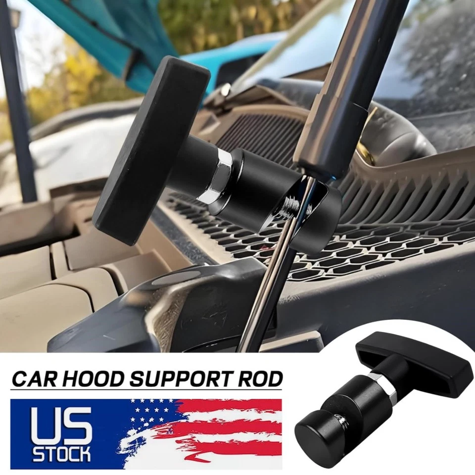 2PCS Car Hood Prop Struts Clamp Universal Car Hood Lift Support Retaining Clip - Image 1 of 4