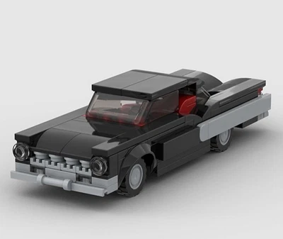 Custom MOC Lego Black Ford Thunderbird Classic Car 136 Piece Building Brick Car - Image 1 of 4