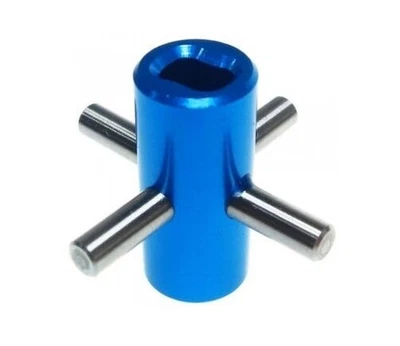 YEAH RACING - ALUMINIUM STARRACHSE BLAU FÜR TAMIYA TT-02 # TT02-069BU - Bild 1 von 4