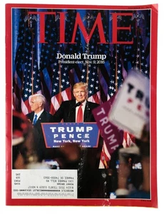 Time Magazine November 21, 2016- Donald Trump -President Elect - Picture 1 of 1