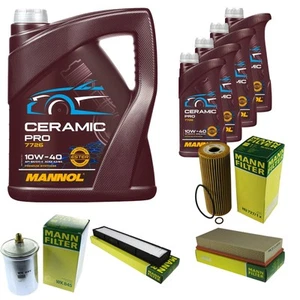 Paquete de inspección MANN 9L MANNOL Ceramic Pro 10W-40 para Mercedes-Benz SL R129 - Imagen 1 de 12