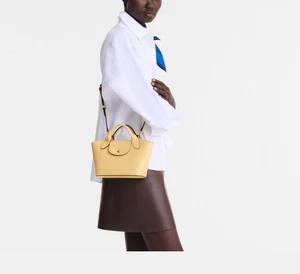 LONGCHAMP ÉPURE XS TOTE BAG Yellow Orig. $445 NEW - Picture 1 of 9