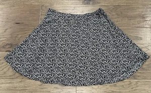 Gonna donna taglia L socialite nera floreale foderata - Foto 1 di 3