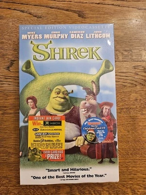 NEW VINTAGE RARE SHREK 2001  VHS Tape Special Edition Long  Box - Image 1 of 2