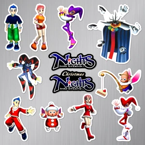 NiGHTS into Dreams & Christmas NiGHTS Magnete Sega Saturn 12 Magnet Pack - Bild 1 von 2