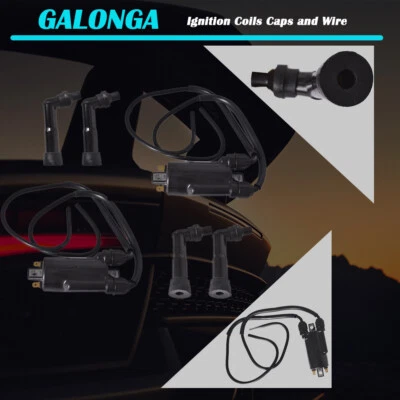 Para Honda CB650 CB650C CB650SC GL1100 GL1200 Bobinas de encendido Tapas y cables EE. UU. Foto 1 de 4