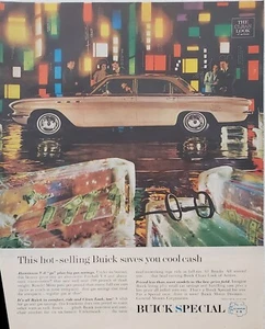 1961  Buick V-8 City Nightlife Print Ad Vintage - Picture 1 of 1