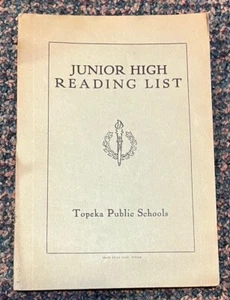 Lista de libros aprobados por Topeka Kansas de la década de 1920 para estudiantes de secundaria - Imagen 1 de 2
