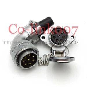 Connettore Impermeabile 8Pin,WS28 25A Flangia Blukhead Aviazione Connettore Circolare - Foto 1 di 6