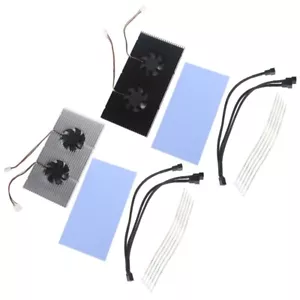 CNC Alloy Graphics Card Backplane Radiator Dual Fan Radiator for RTX3090 3070 - Picture 1 of 10