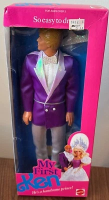 Mi Primera Muñeca Ken 9940 Apuesto Príncipe Barbie Nuevo 1989 PP Foto 1 de 3