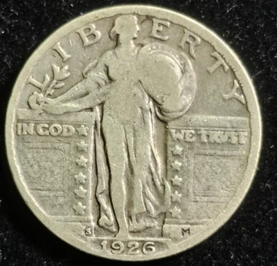 "Key Date" 1926-S Standing Liberty Quarter- VF Condition or Better - Image 1 of 2